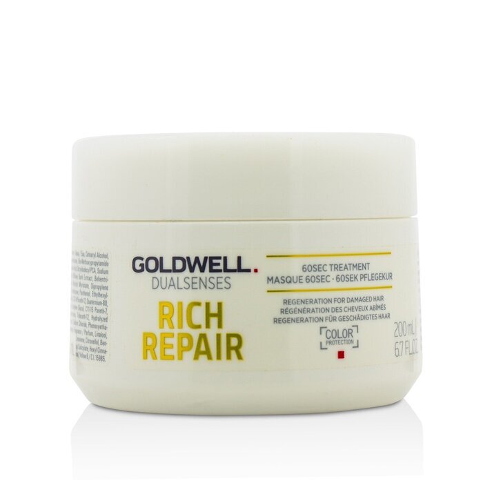 Маска для волос восстанавливающий уход за 60 секунд для сухих и поврежденных волос -  Goldwell Dualsenses Rich Repair 60SEC Treatment