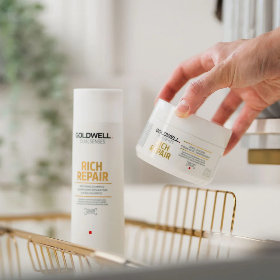 Маска для сухих и поврежденных волос -  Goldwell Dualsenses Rich Repair 60sec Treatment