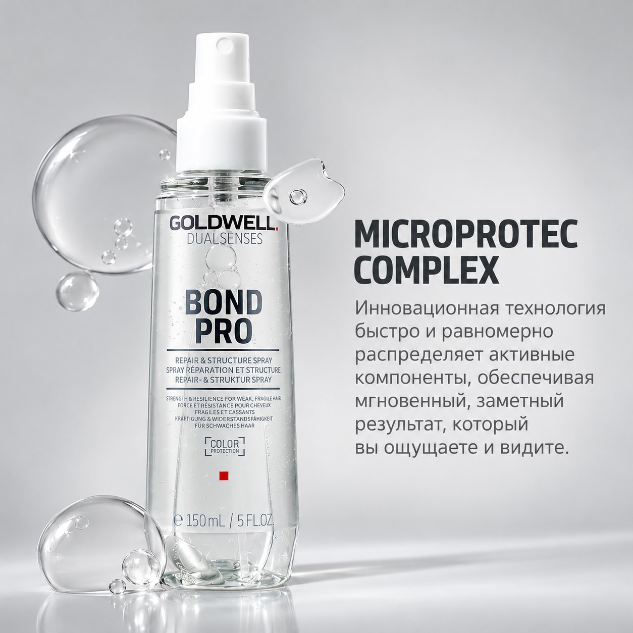 Укрепляющий спрей-сыворотка для тонких и ломких волос - Goldwell Dualsenses Bond Pro Repair & Structure Spray