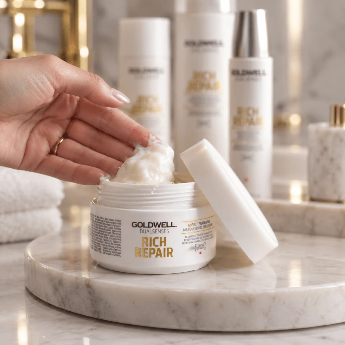 Маска для сухих и поврежденных волос -  Goldwell Dualsenses Rich Repair 60sec Treatment