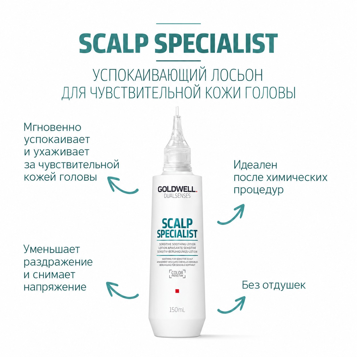 Лосьон успокаивающий для чувствительной кожи головы - Goldwell DualSenses Scalp Specialist Sensitive Soothing Lotion