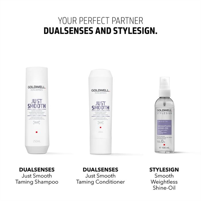 Разглаживающее масло для блеска волос - Goldwell Stylesign Smooth Weightless Shine-Oil 