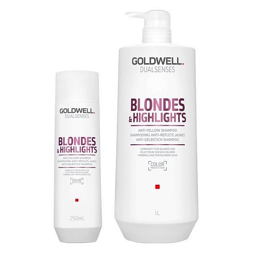 Шампунь против желтизны для осветленных и мелированных волос - Goldwell DualSenses Blondes & Highlights Anti-Yellow Shampoo