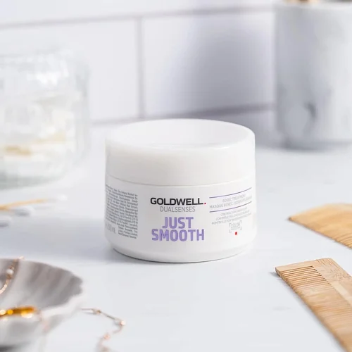 Маска интенсивная для разглаживания непослушных волос - Goldwell Dualsenses Just Smooth 60sec Treatment