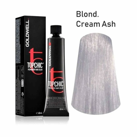 Стойкая профессиональная краска для волос - Goldwell Topchic стойкая крем краска Blond Cream Ash
