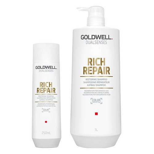 Шампунь восстанавливающий для сухих и поврежденных волос -Goldwell Dualsenses Rich Repair Shampoo