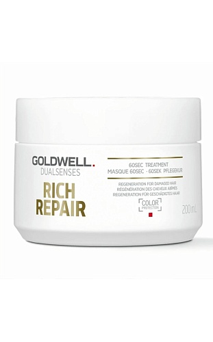 Маска для волос восстанавливающий уход за 60 секунд для сухих и поврежденных волос -  Goldwell Dualsenses Rich Repair 60SEC Treatment