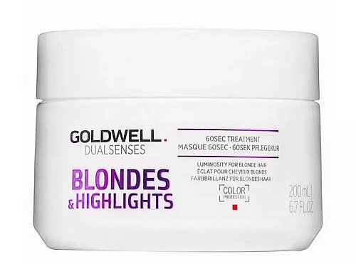 Маска интенсивная для осветленных и мелированных волос - Goldwell Dualsenses Blondes & Highlights 60sec Treatment