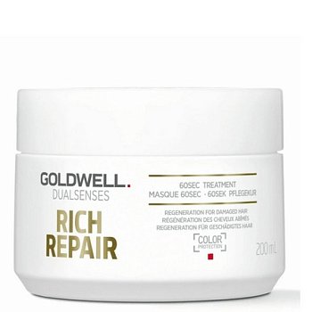 Маска для сухих и поврежденных волос -  Goldwell Dualsenses Rich Repair 60sec Treatment