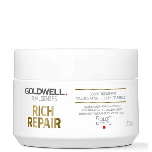 Маска для сухих и поврежденных волос -  Goldwell Dualsenses Rich Repair 60sec Treatment